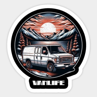 Snow vanlife Sticker